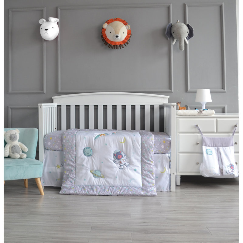 Mason Marbles Vinco The Astro Bear 4 Pc Nursery Bedding Set Wayfair Canada